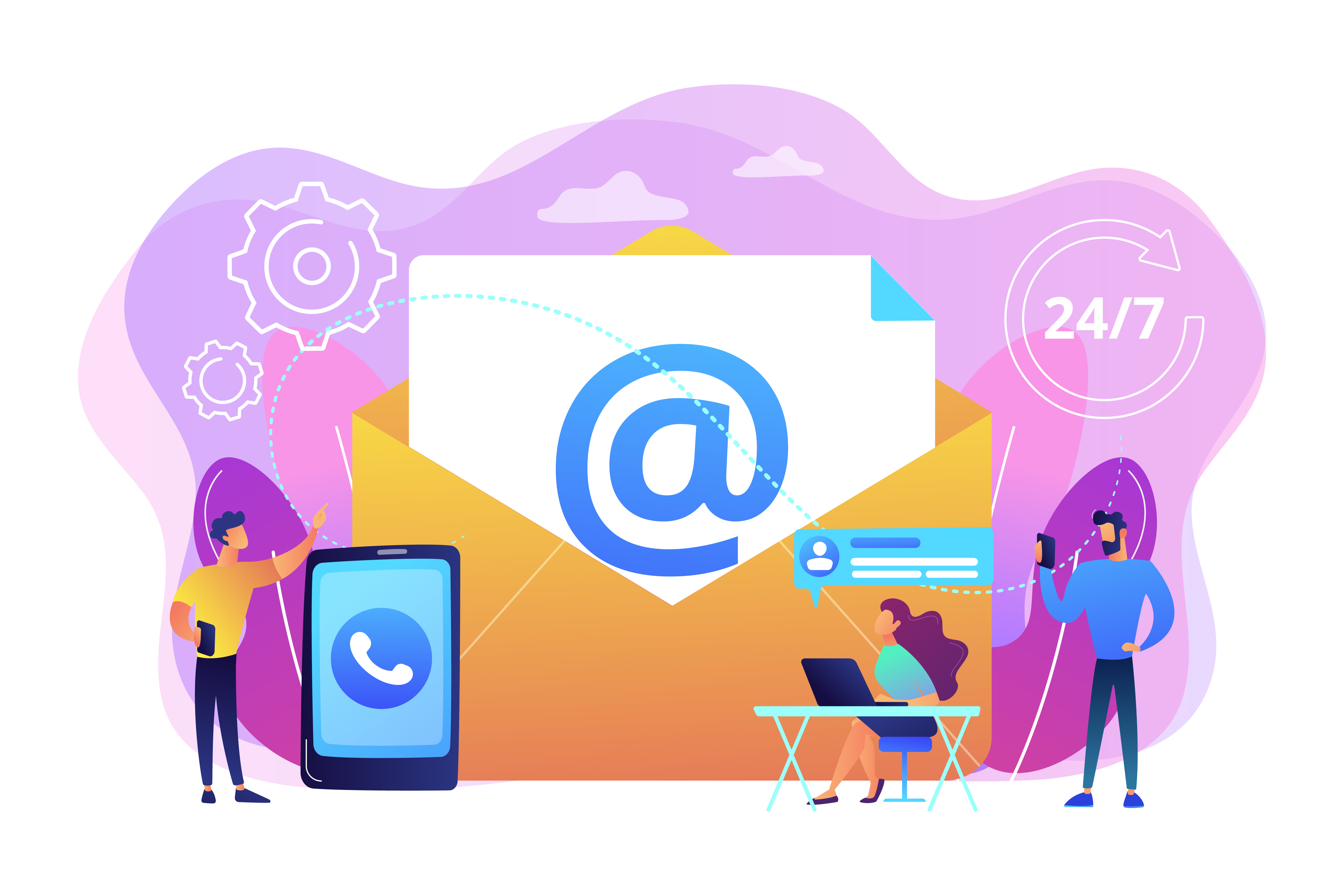 Mail System Illustration